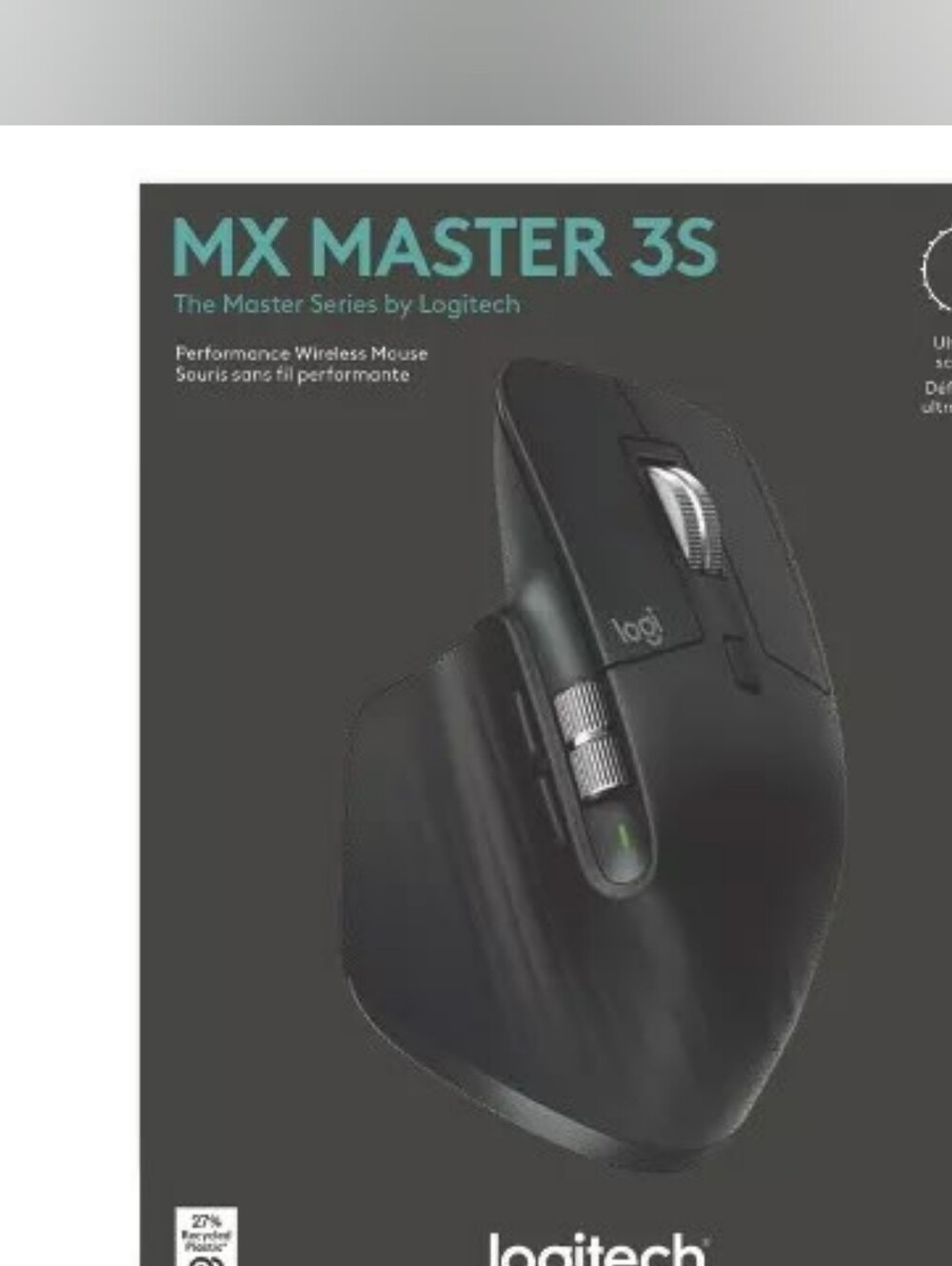 Logitech MX Master 3S Wireless Mouse - Black